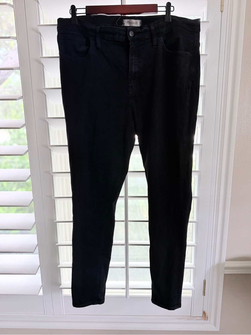 Madewell Roadtripper Skinny Jeans in Black Plus Size 33